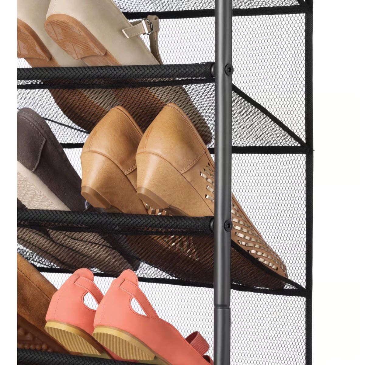 Whitmor 69 in. H x 21.63 in. W x 7.5 in. L Metal Hanging Shoe Organizer