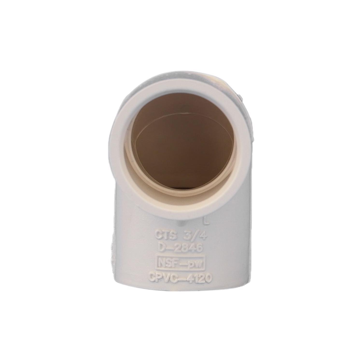Charlotte Pipe FlowGuard 3/4 in. Hub X 3/4 in. D Hub CPVC 90 Degree Elbow 1 pk