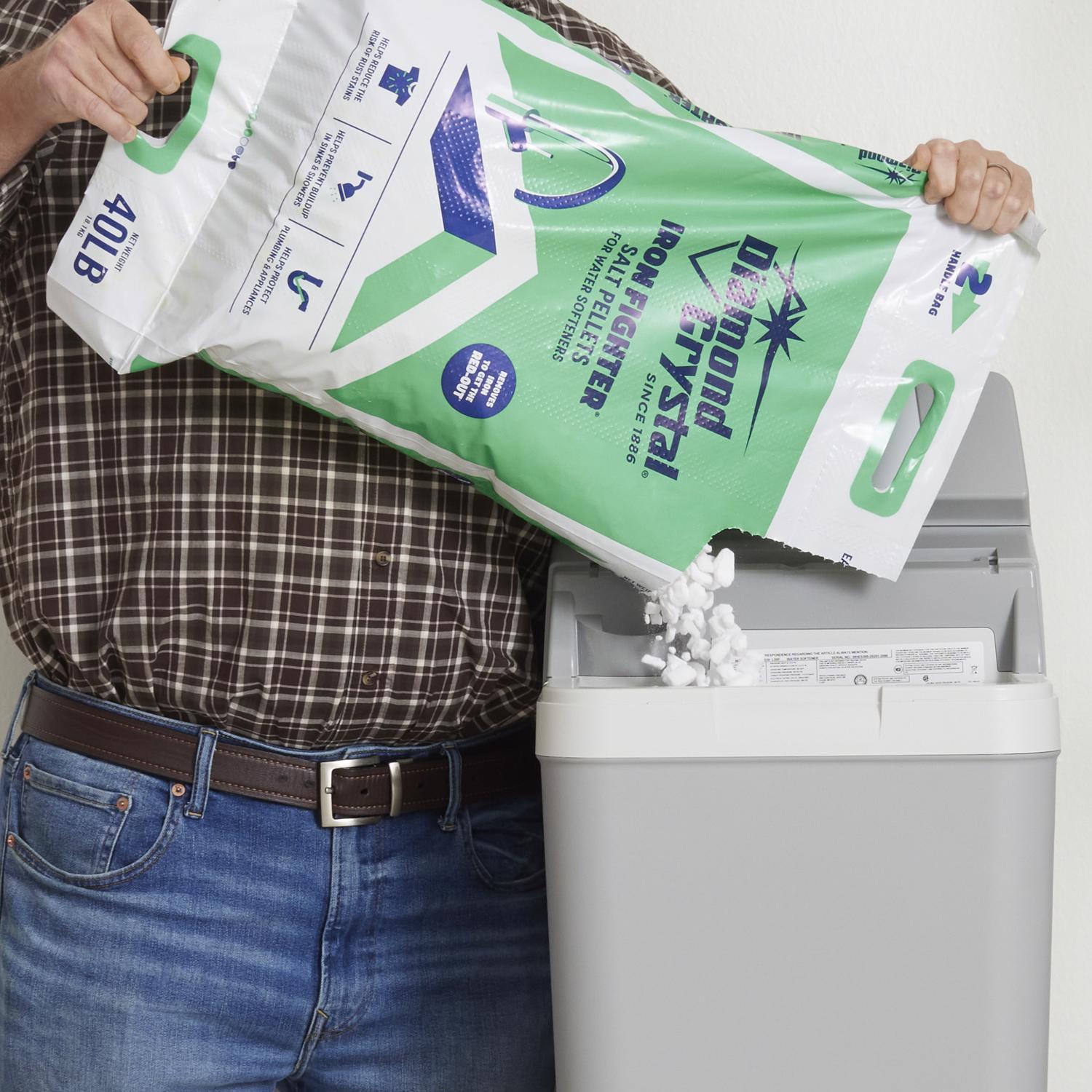 Diamond Crystal Iron Fighter Water Softener Salt Pellets 40 lb