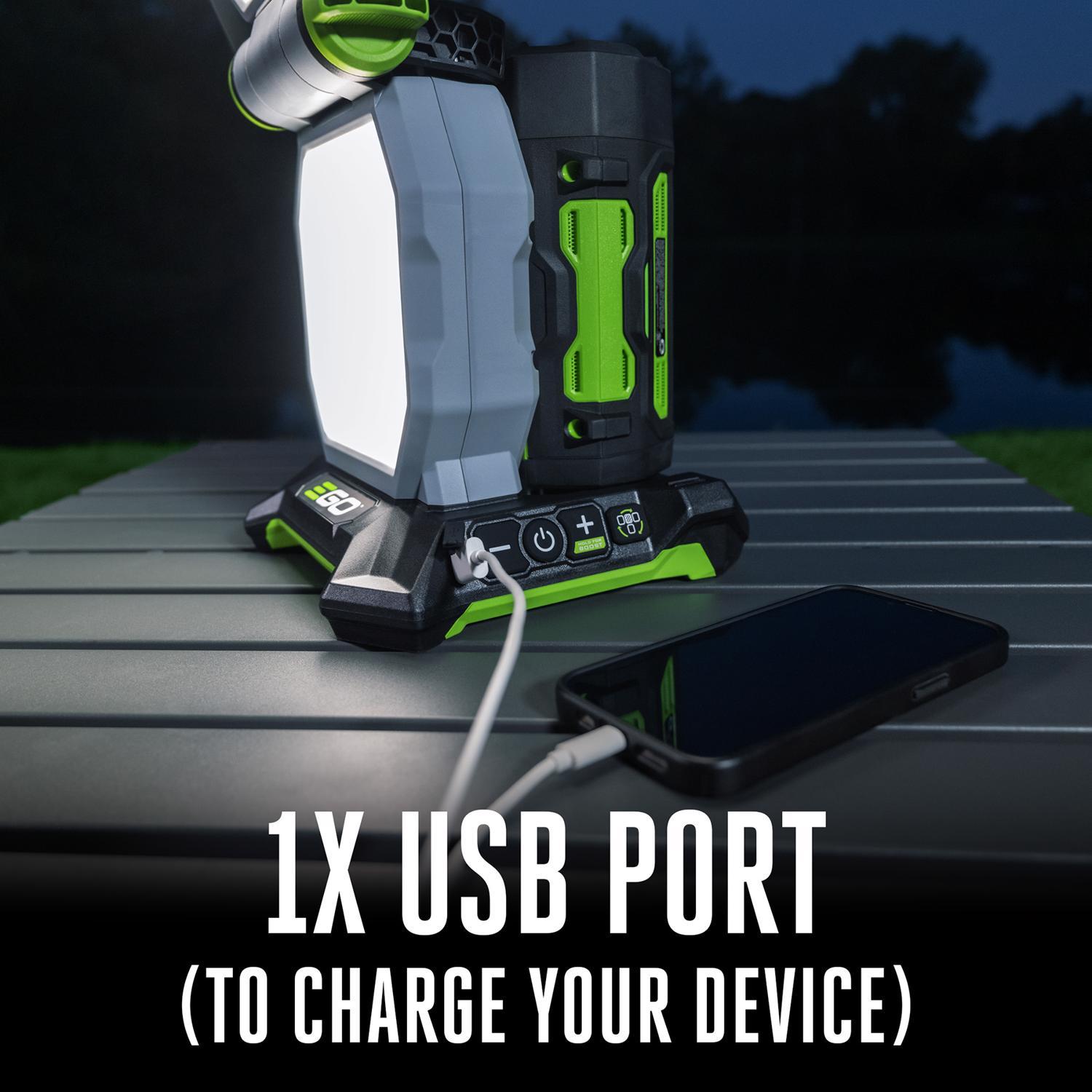 EGO Power+ 4-3/4 in. 4-Panel lights LED Portable Area Light TOOL ONLY