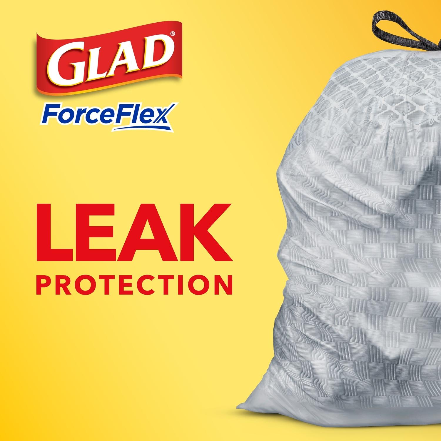 Glad ForceFlex 13 gal Fresh Scent Tall Kitchen Bags Drawstring 40 pk 0.72 mil