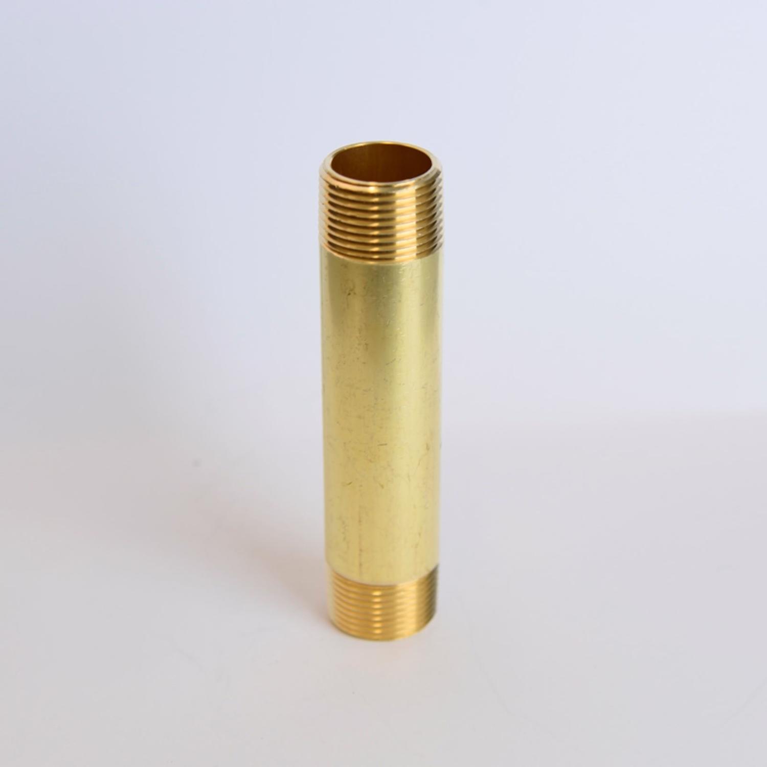 ATC 3/4 in. MPT 3/4 in. D MPT Yellow Brass Nipple 4-1/2 in. L