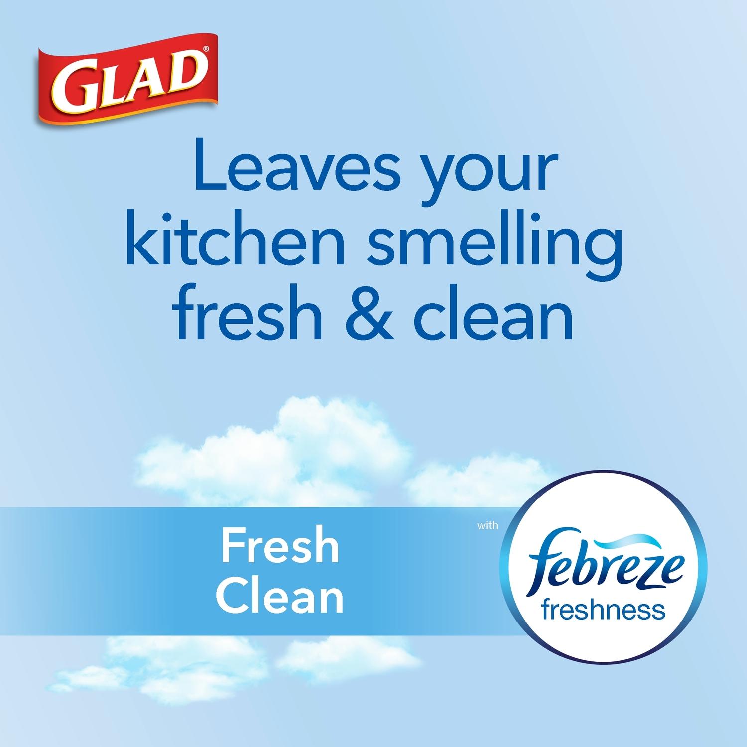 Glad ForceFlex 13 gal Fresh Scent Tall Kitchen Bags Drawstring 40 pk 0.72 mil