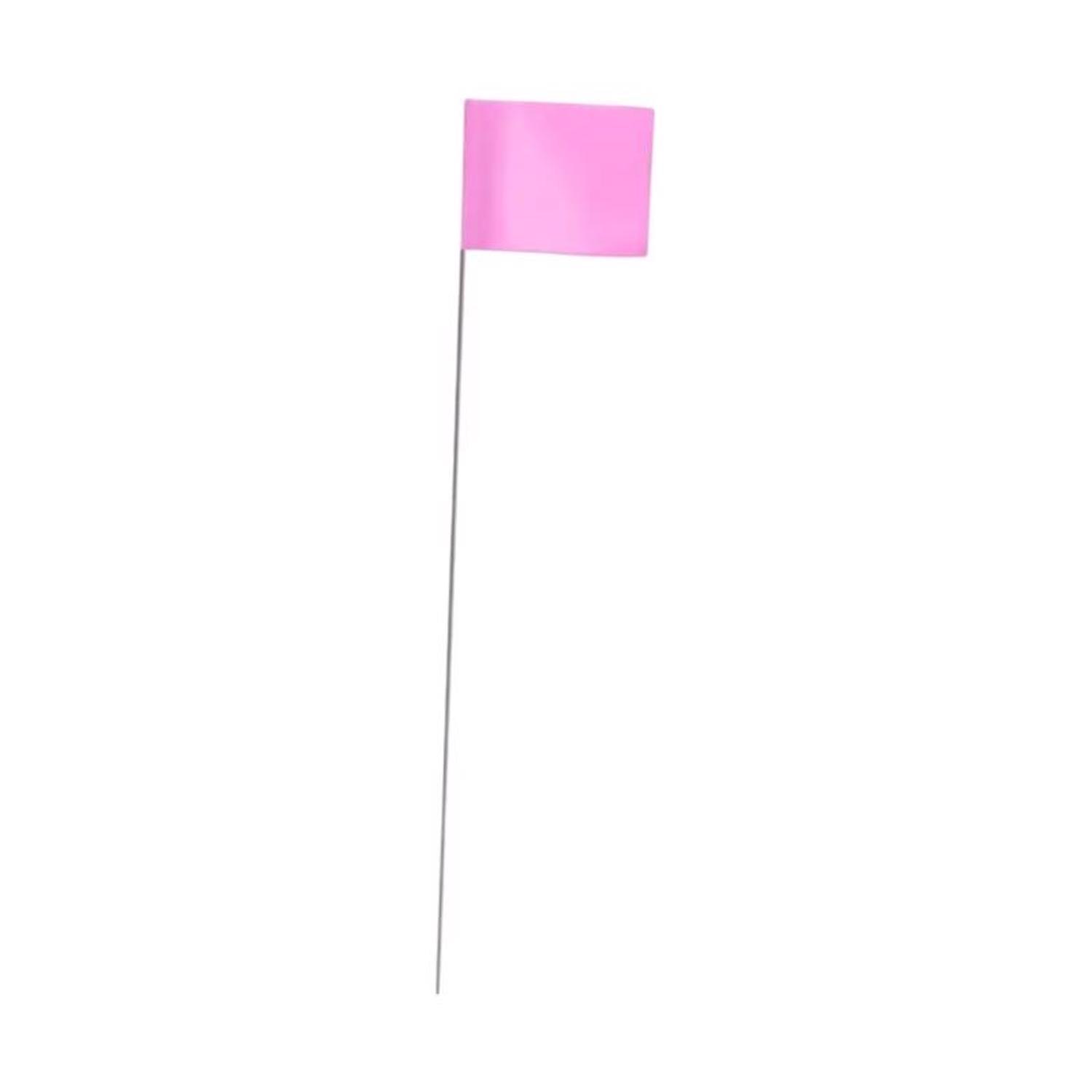 C.H. Hanson 21 in. Pink Marking Flags Polyvinyl 100 pk