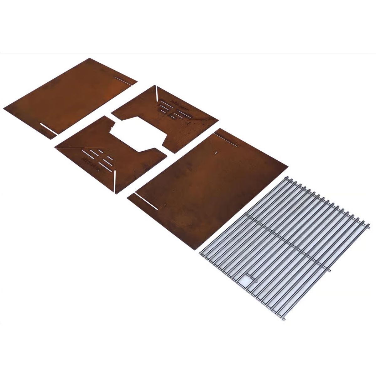 Mont Alpi 16 in. Charcoal/Wood Pellet Grill Rust