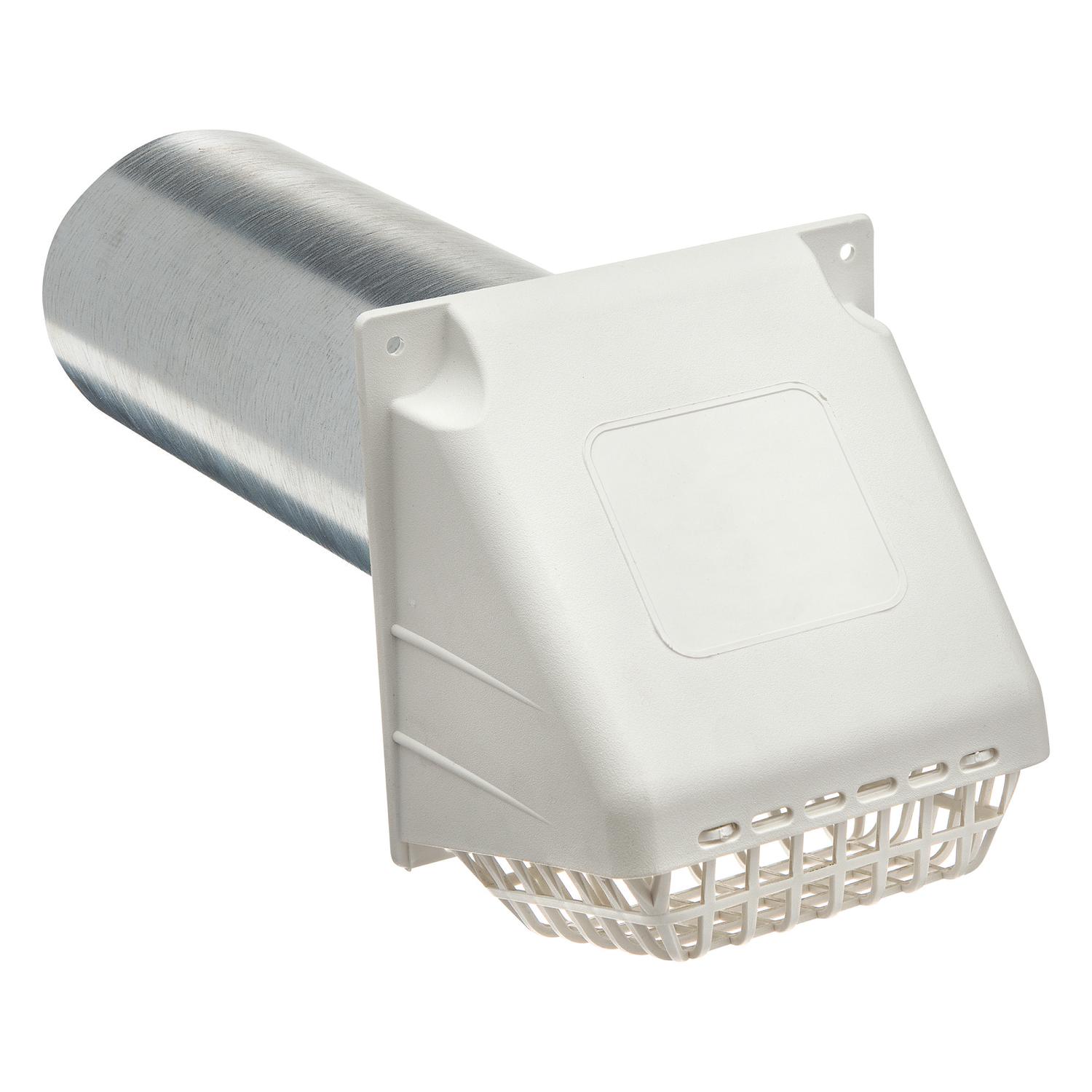 Ace 4 in. W X 6 in. L White Plastic Dryer Vent Hood