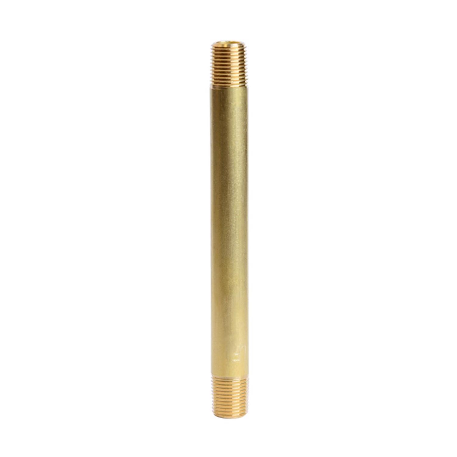 ATC 1/8 in. MPT 1/8 in. D MPT Yellow Brass Nipple 4 in. L