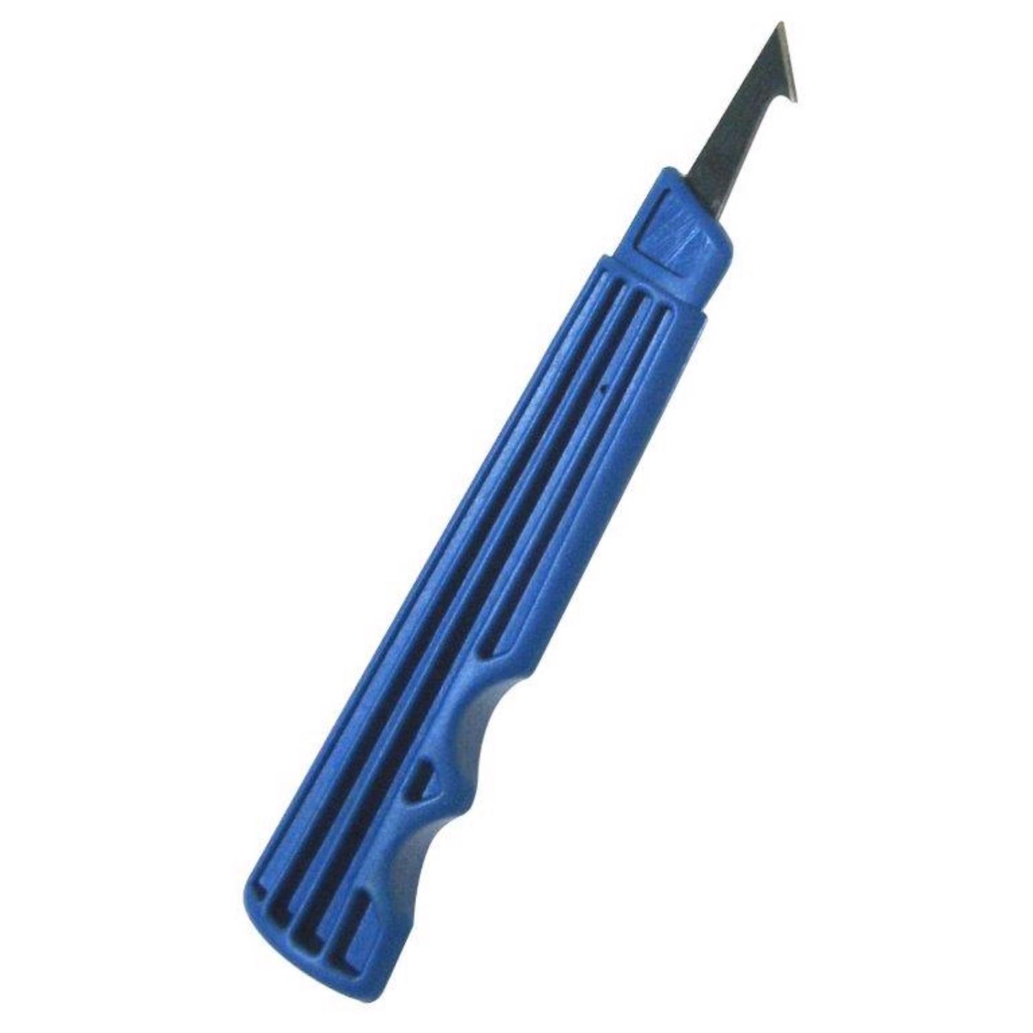 Plaskolite Optix 5 in. Fixed Blade Knife Blue 1 pc