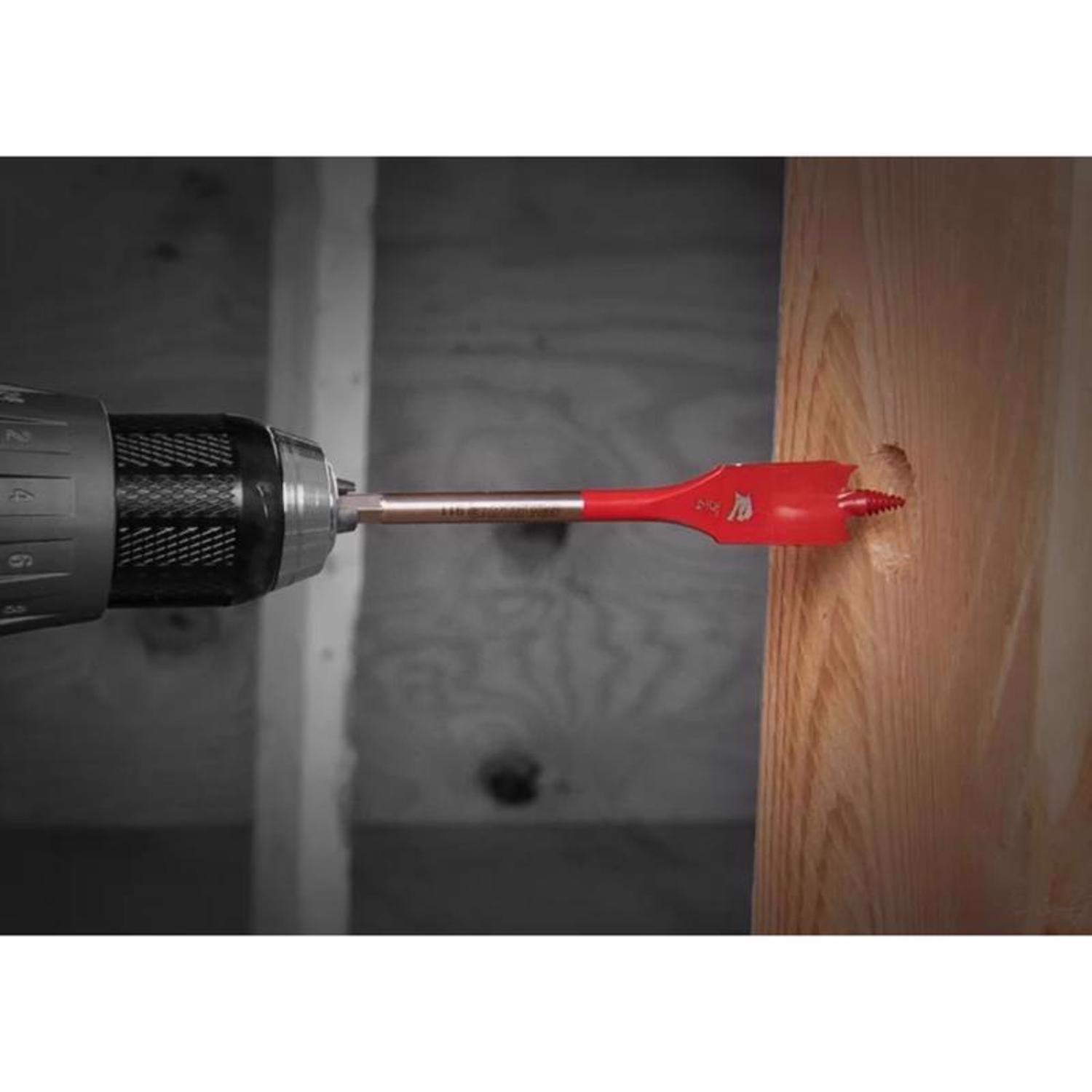 Diablo 1-1/2 in. X 4 in. L High Speed Steel Clean Wood Spade Bit Hex Shank 1 pk