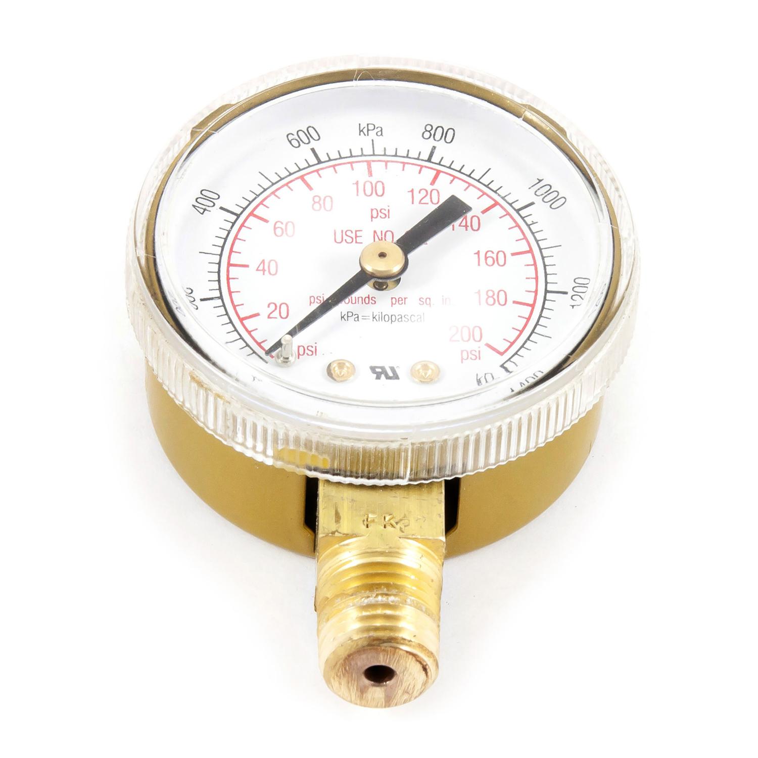 Forney 2 in. W Low Pressure Regulator Gauge 1 pc Oxygen