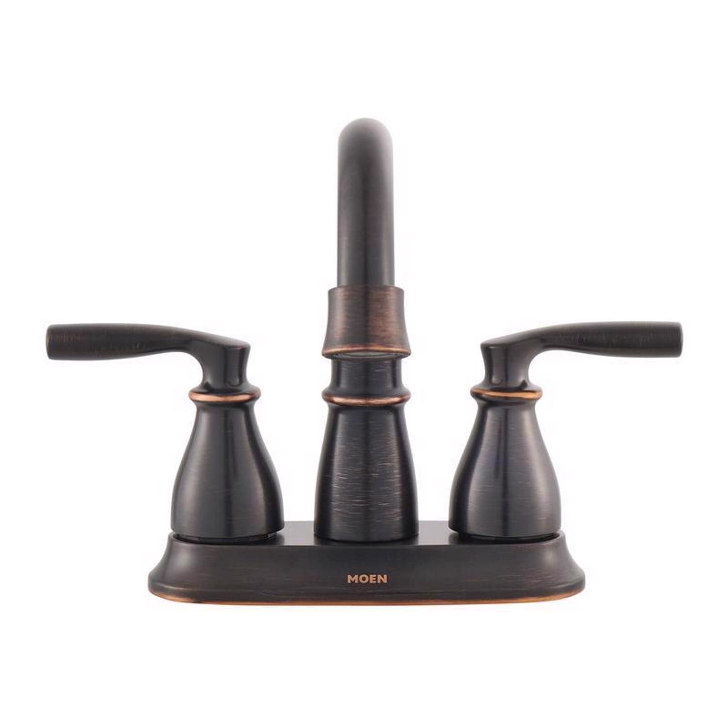 Moen Hilliard Bronze Bathroom Faucet 4 in.