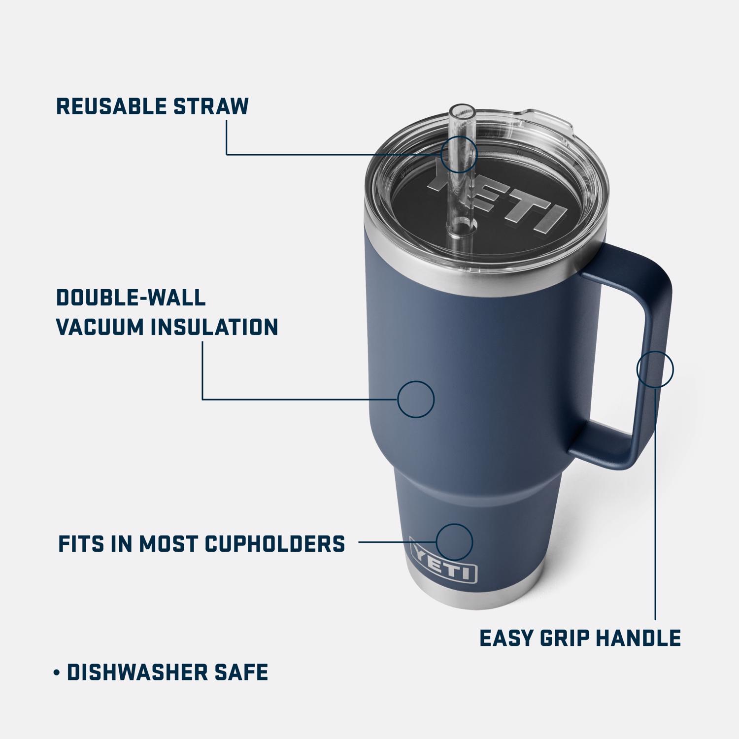 YETI Rambler 42 oz Navy BPA Free Straw Mug