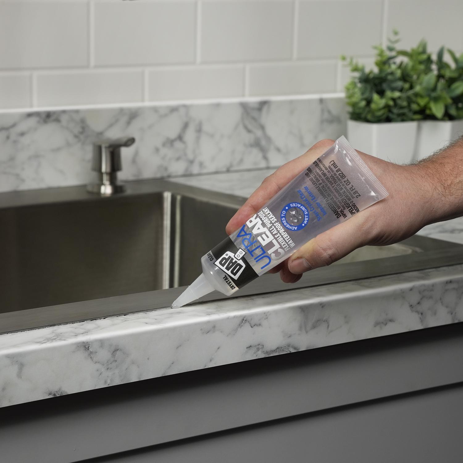 DAP Ultra Clear Silicone All Purpose Waterproof Sealant 2.8 fl. oz.