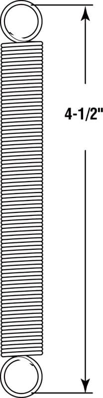 Prime-Line 4-1/2 in. L X 15/32 in. D Extension Spring 2 pk