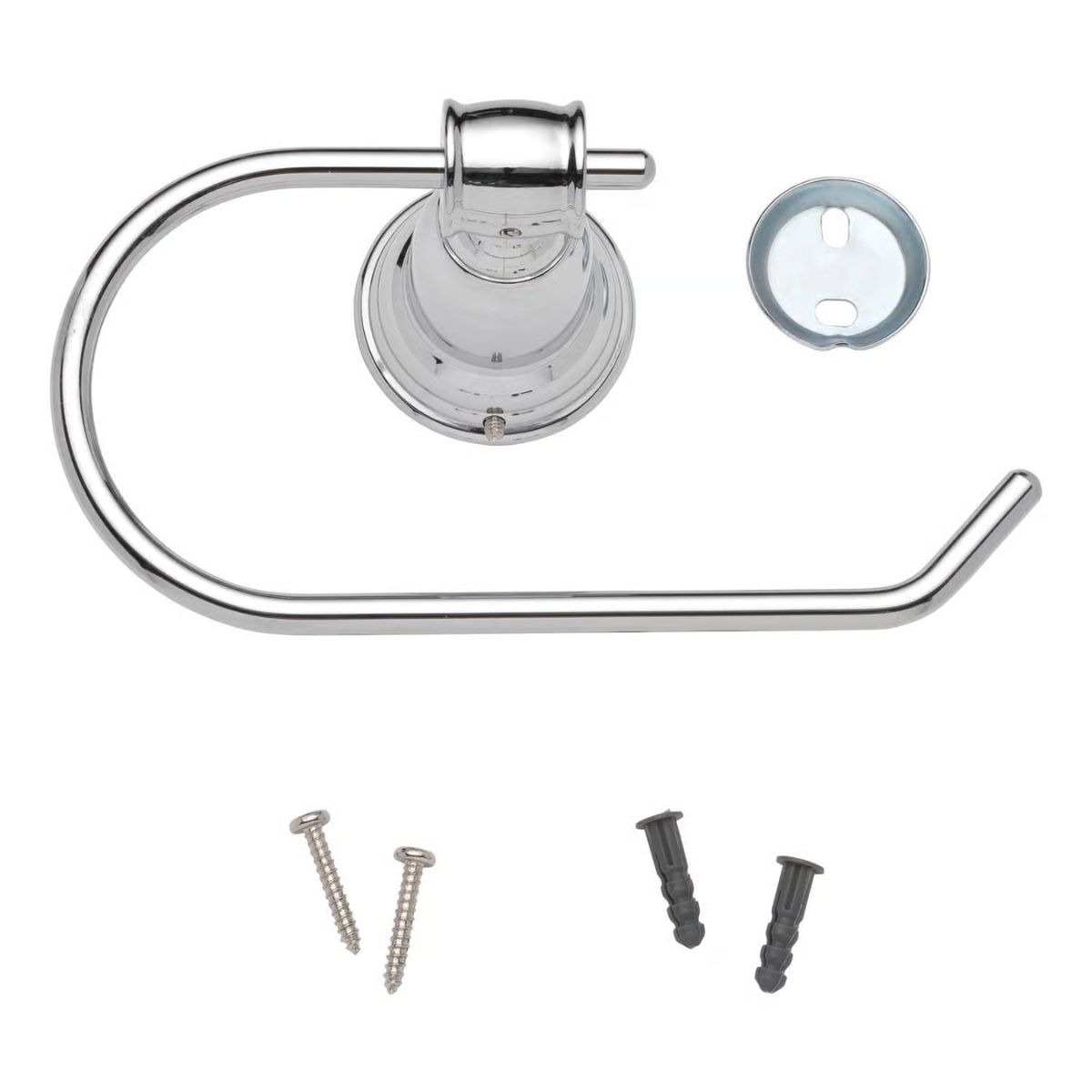 OakBrook Chrome Metallic Toilet Paper Holder