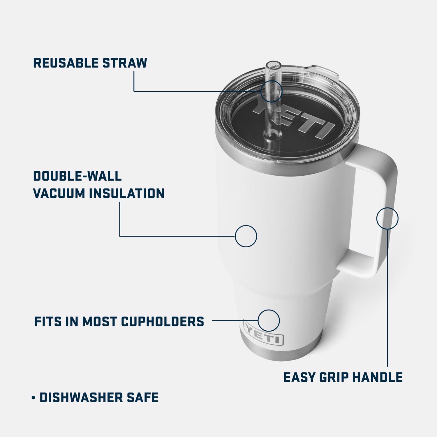 YETI Rambler 42 oz White BPA Free Straw Mug