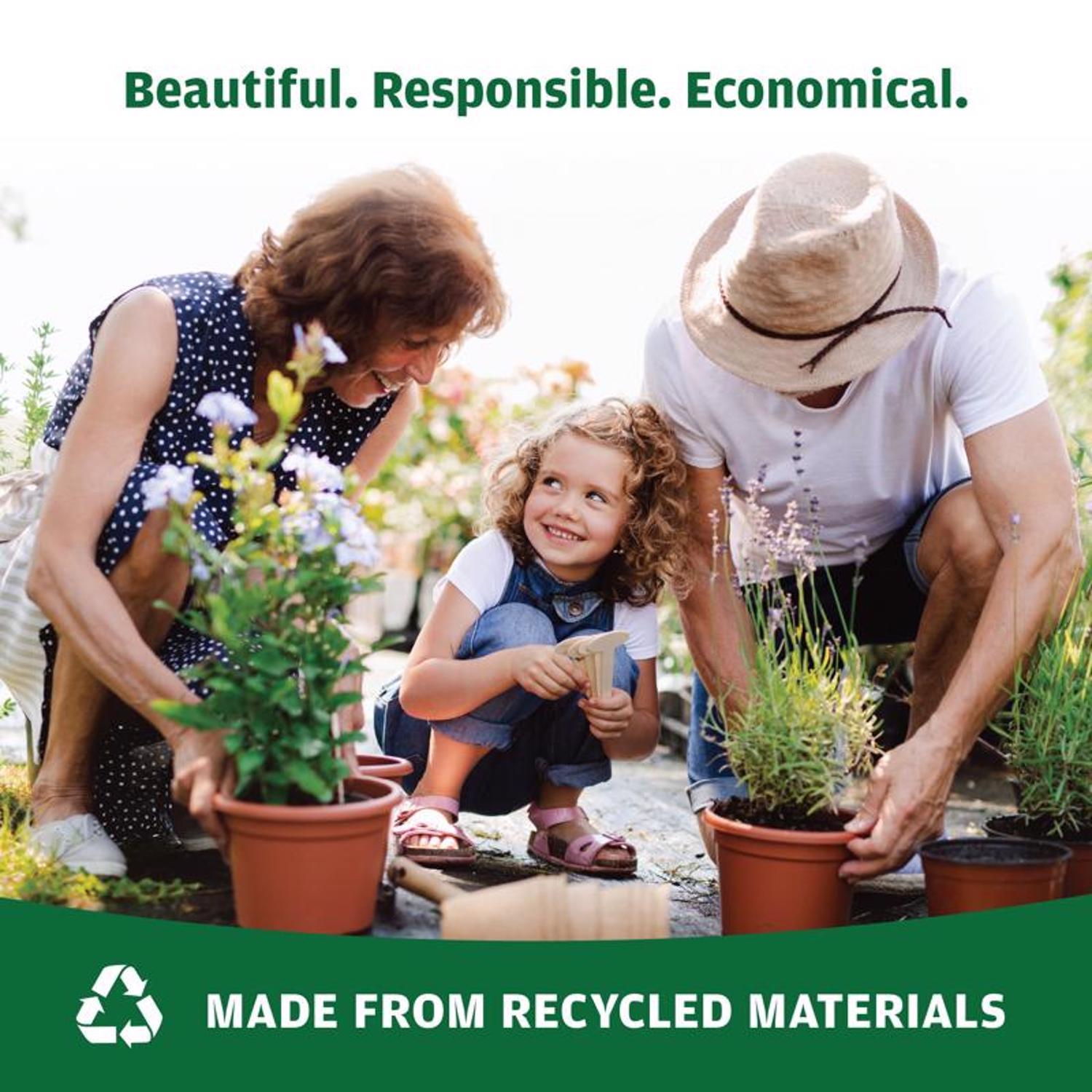 Master Mark 20 ft. L X 6 in. H Plastic Black Poundable Edging