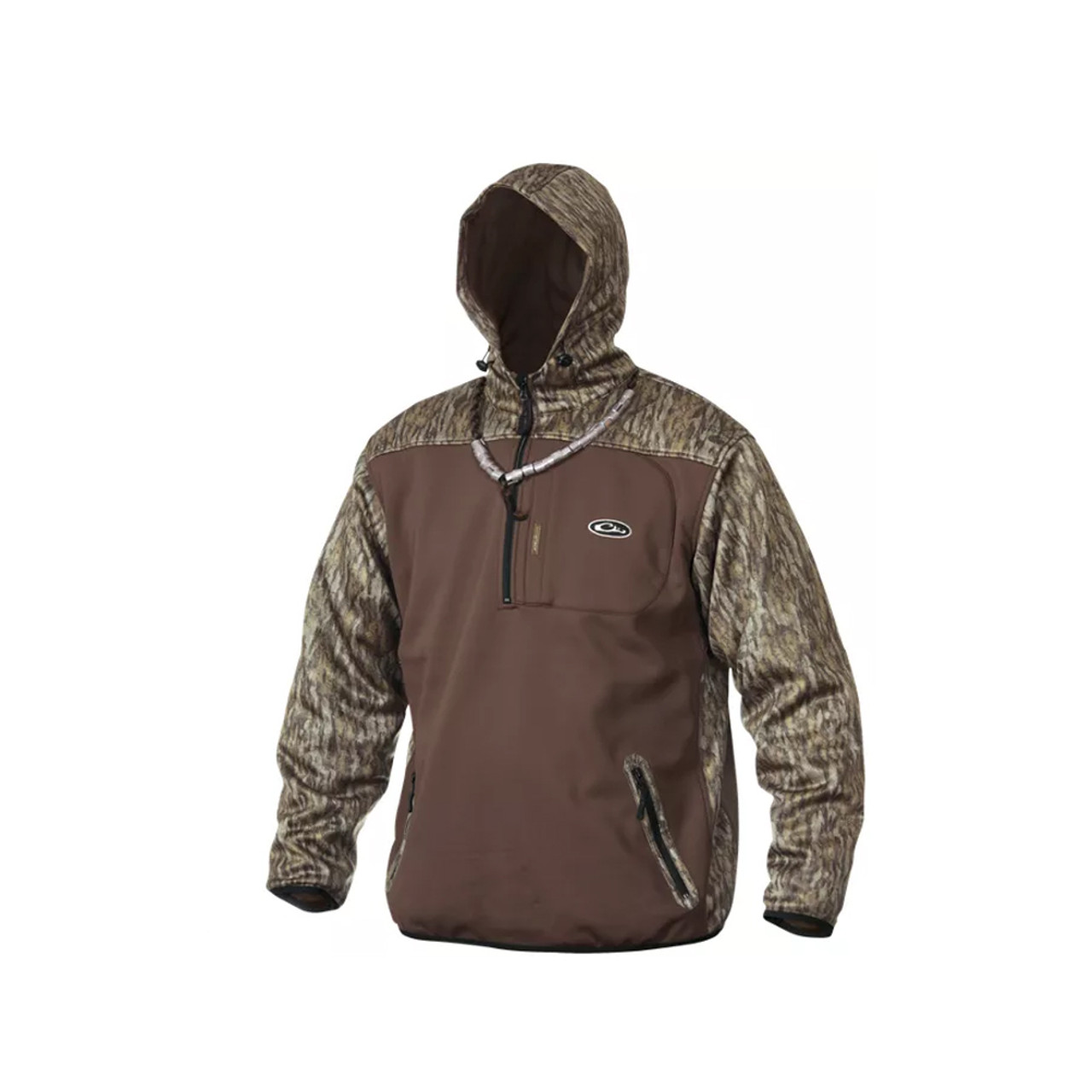 Drake MST Endurance Soft Shell Hoodie Mossy Oak Bottomland XL