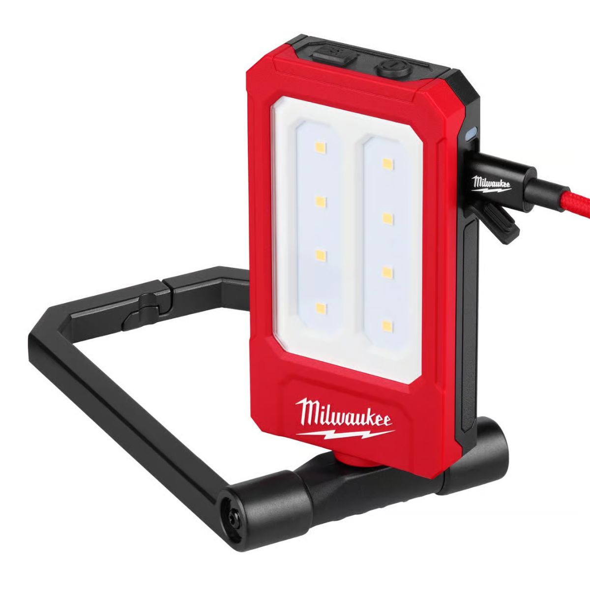 Milwaukee 500 lm Black/Red LED Rechargeable Charge Light