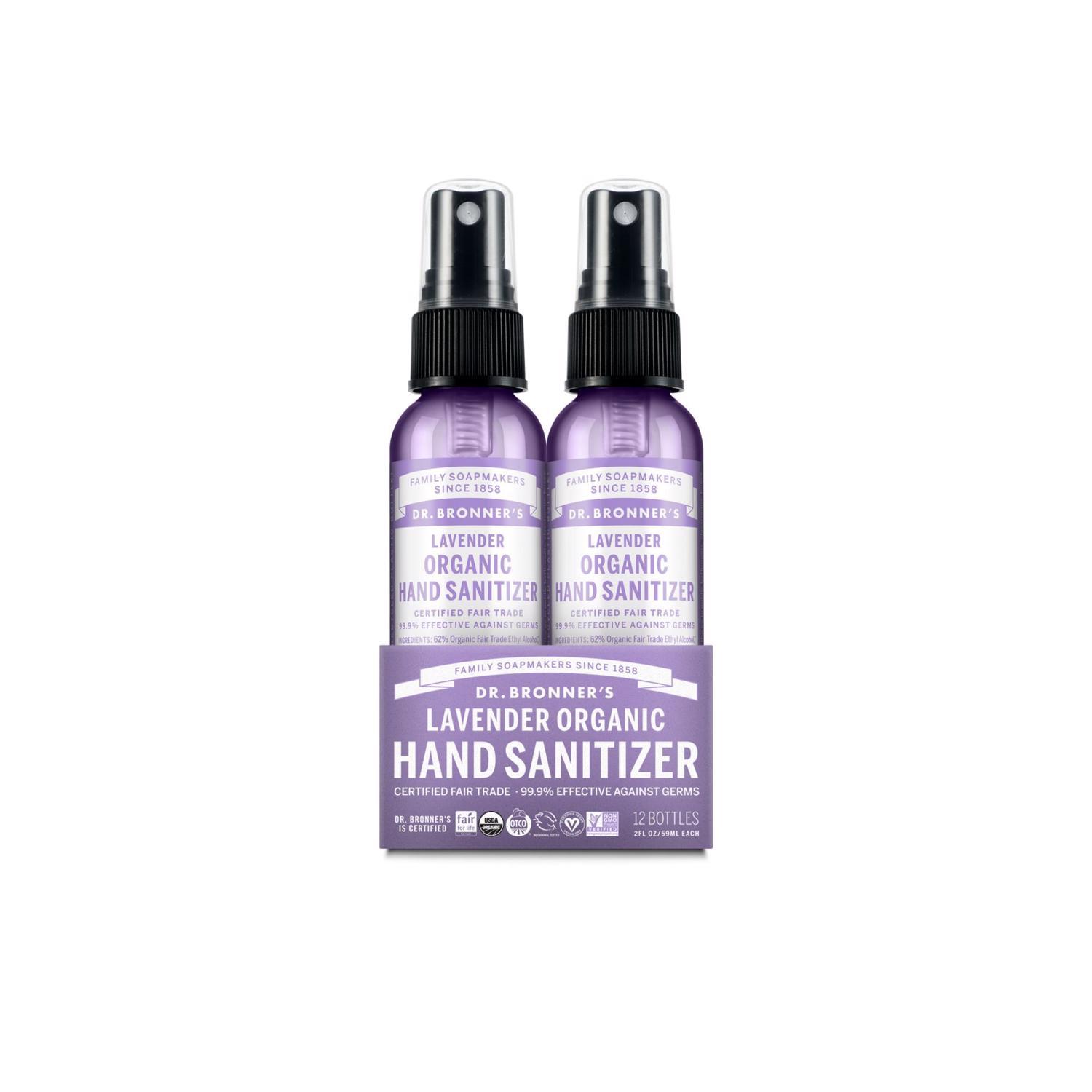 Dr. Bronner's Lavender Scent Liquid Hand Sanitizer 2 oz