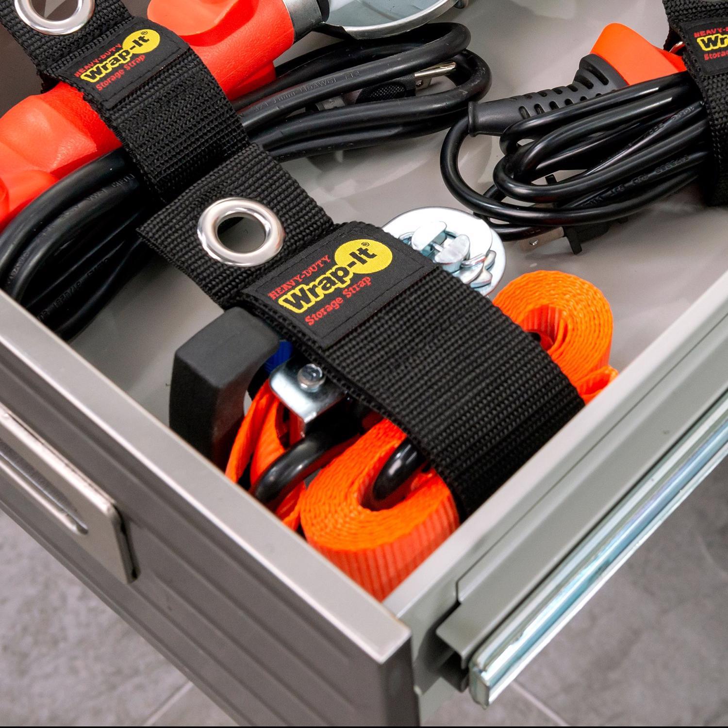 Wrap-It Heavy-Duty 2 in. W X 17 in. L Black Storage Straps 50 lb 2 pk