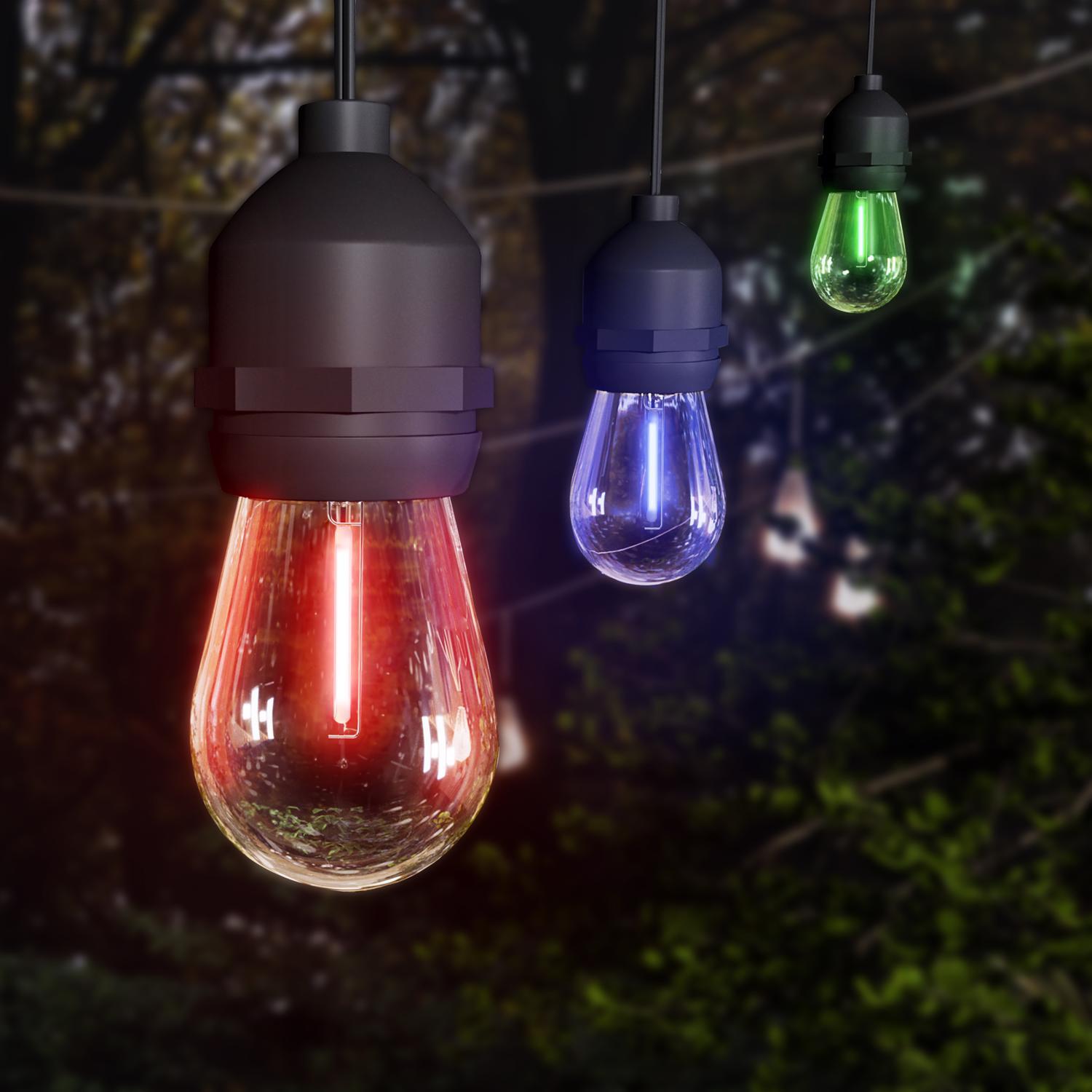 Feit Smart Home LED String Lights Multicolored 24 ft. 12 lights Stine Home Yard The Family You Can Build Around