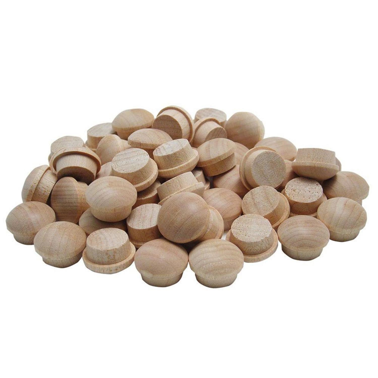 Wolfcraft Round Hardwood Mushroom Plug 3/8 in. D X 1/2 in. L 1 pk Natural