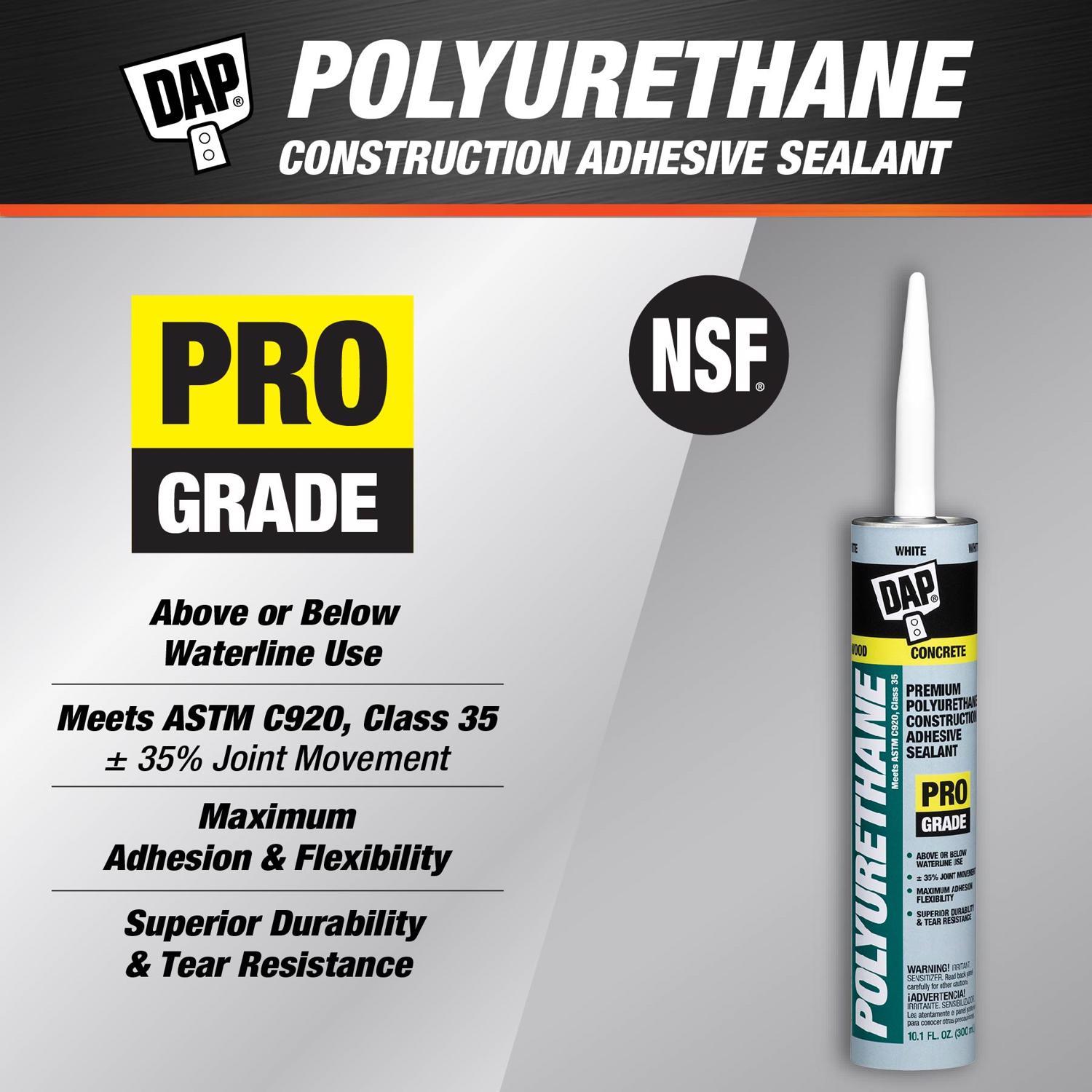DAP Super Strength Polyurethane White Sealant 10.1 oz