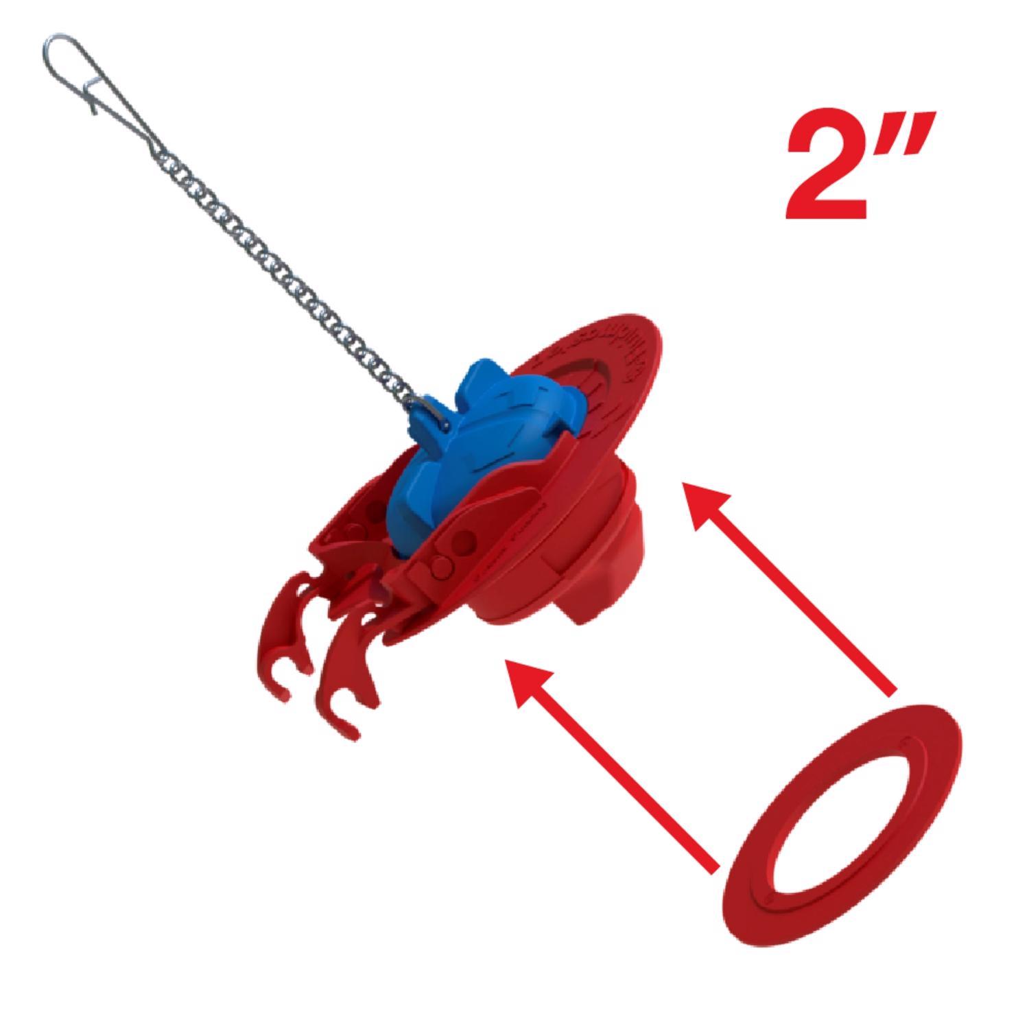 Fluidmaster Super Flapper Adjustable Flapper Multicolored Plastic/Rubber For Universal