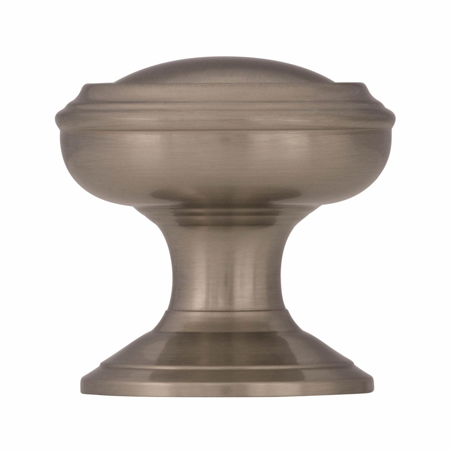 Amerock Revitalize Round Cabinet Knob 1-1/4 in. D 1-1/4 in. Satin Nickel 1 pk