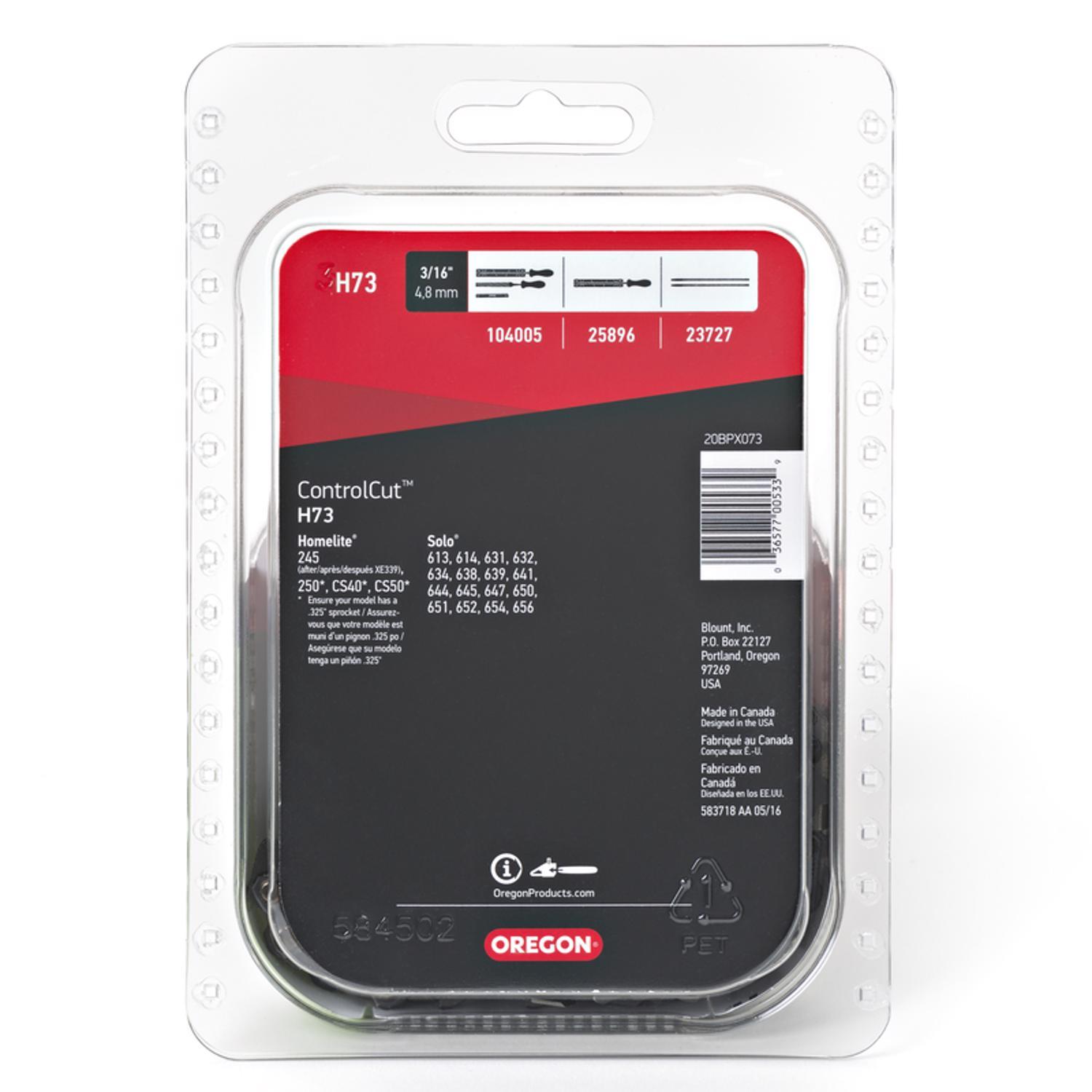 Oregon ControlCut H73 18 in. Chainsaw Chain 73 links