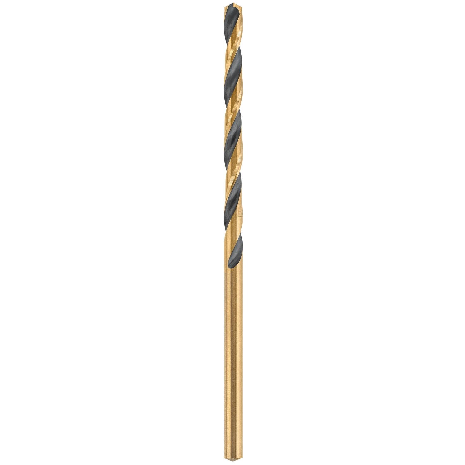 DeWalt Black & Gold 1/8 in. X 2.75 in. L High Speed Steel Split Point Drill Bit Round Shank 2 pc