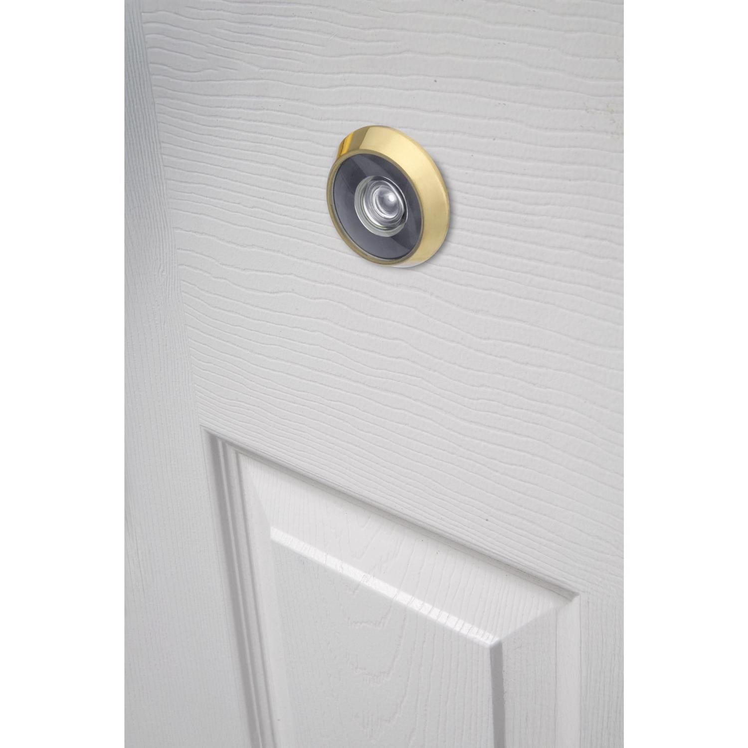 Ace 0.54 in. D 200 deg Bright Brass Door Viewer