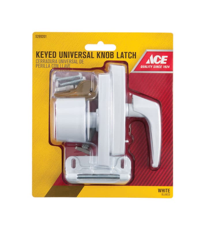 Ace Assorted Metal Keyed Universal Knob Latch 1 pk