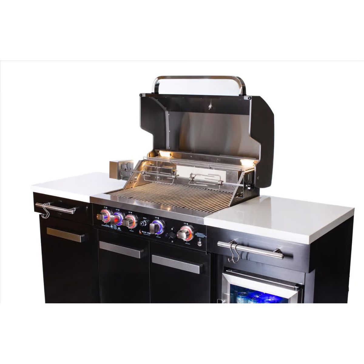 Mont Alpi MA957-FC 4 Burner Natural Gas/Propane Grill Black/Silver