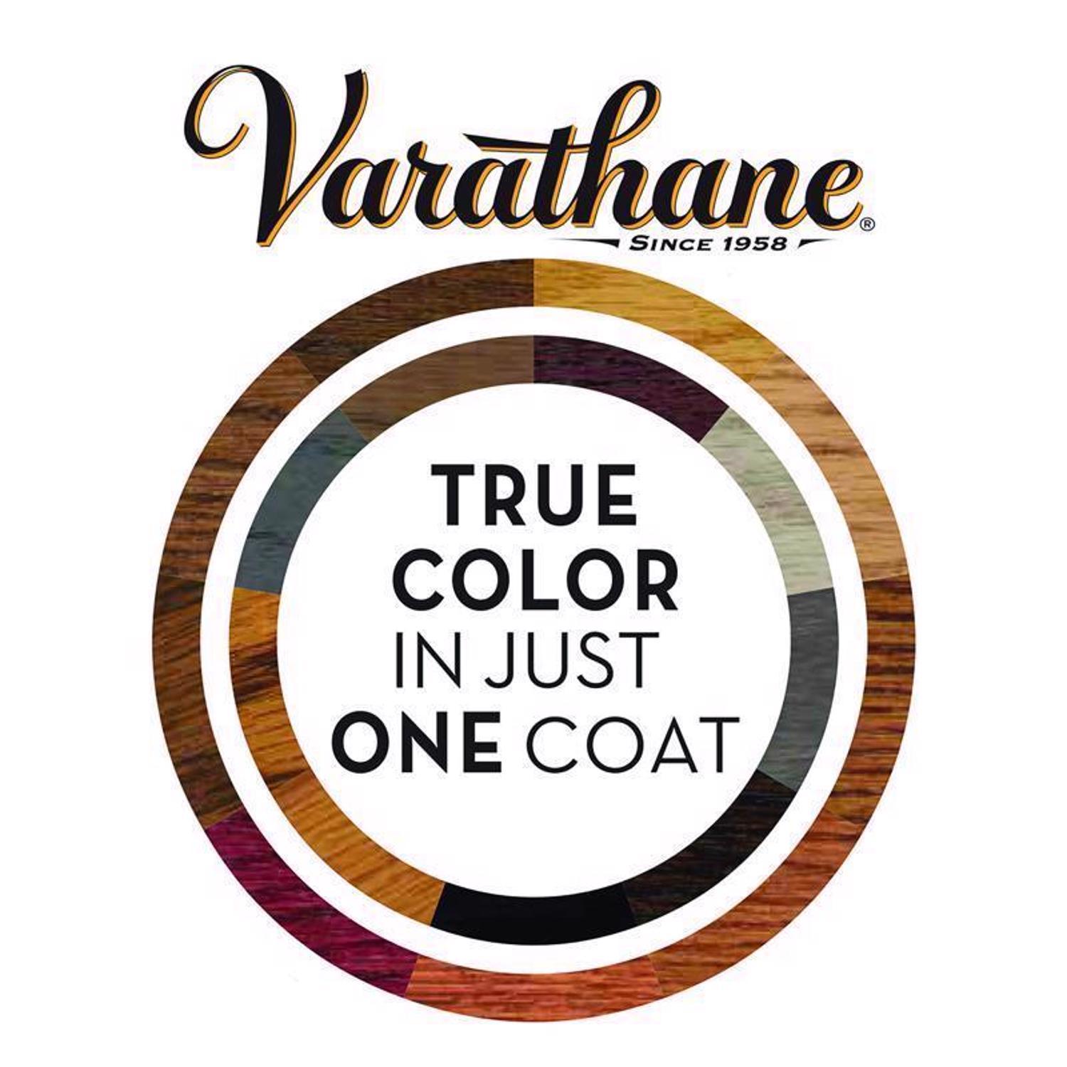 Varathane Semi-Transparent Gloss Briarsmoke Oil-Based Urethane Modified Alkyd Wood Stain 1 qt