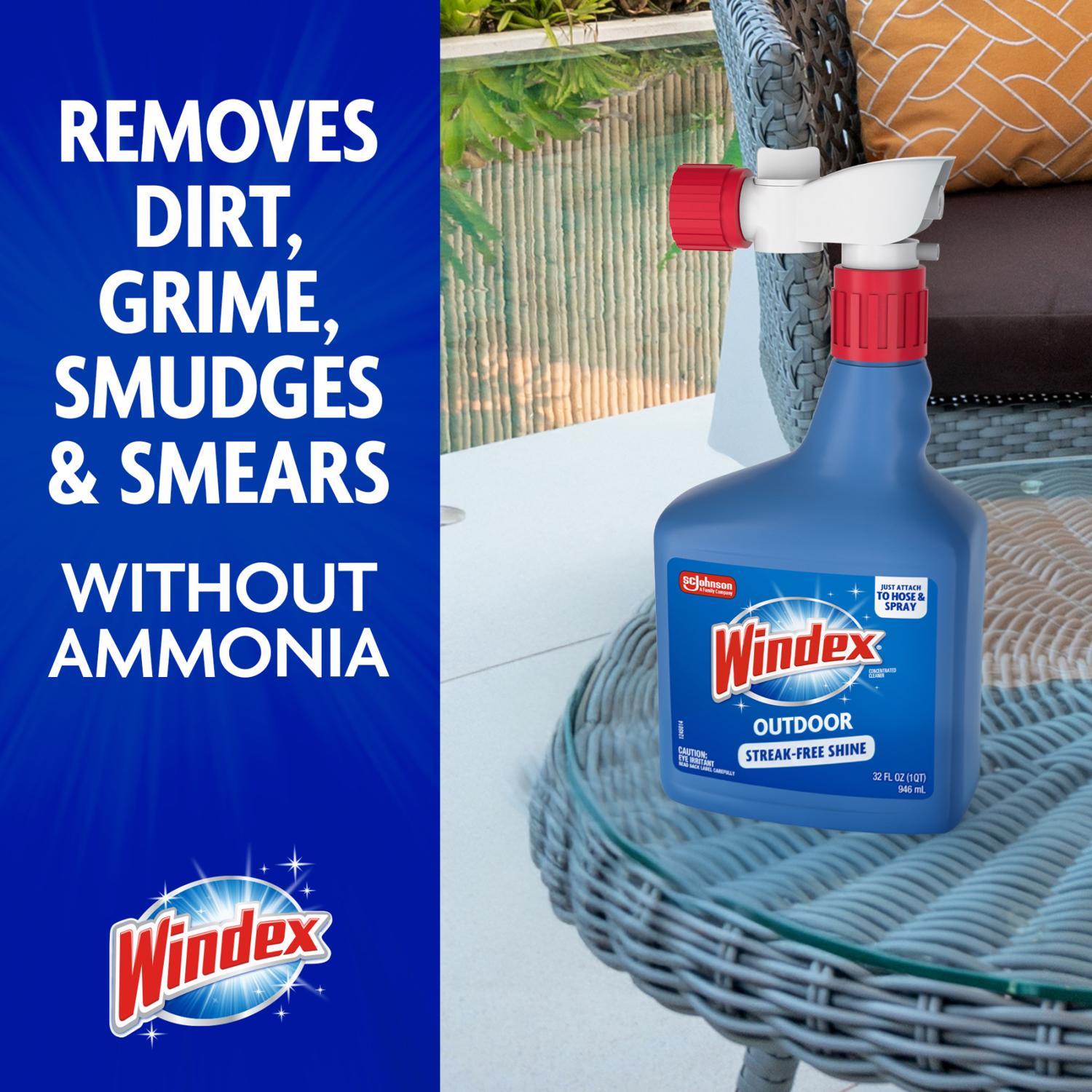 Windex No Scent Outdoor Glass Cleaner 32 oz Liquid