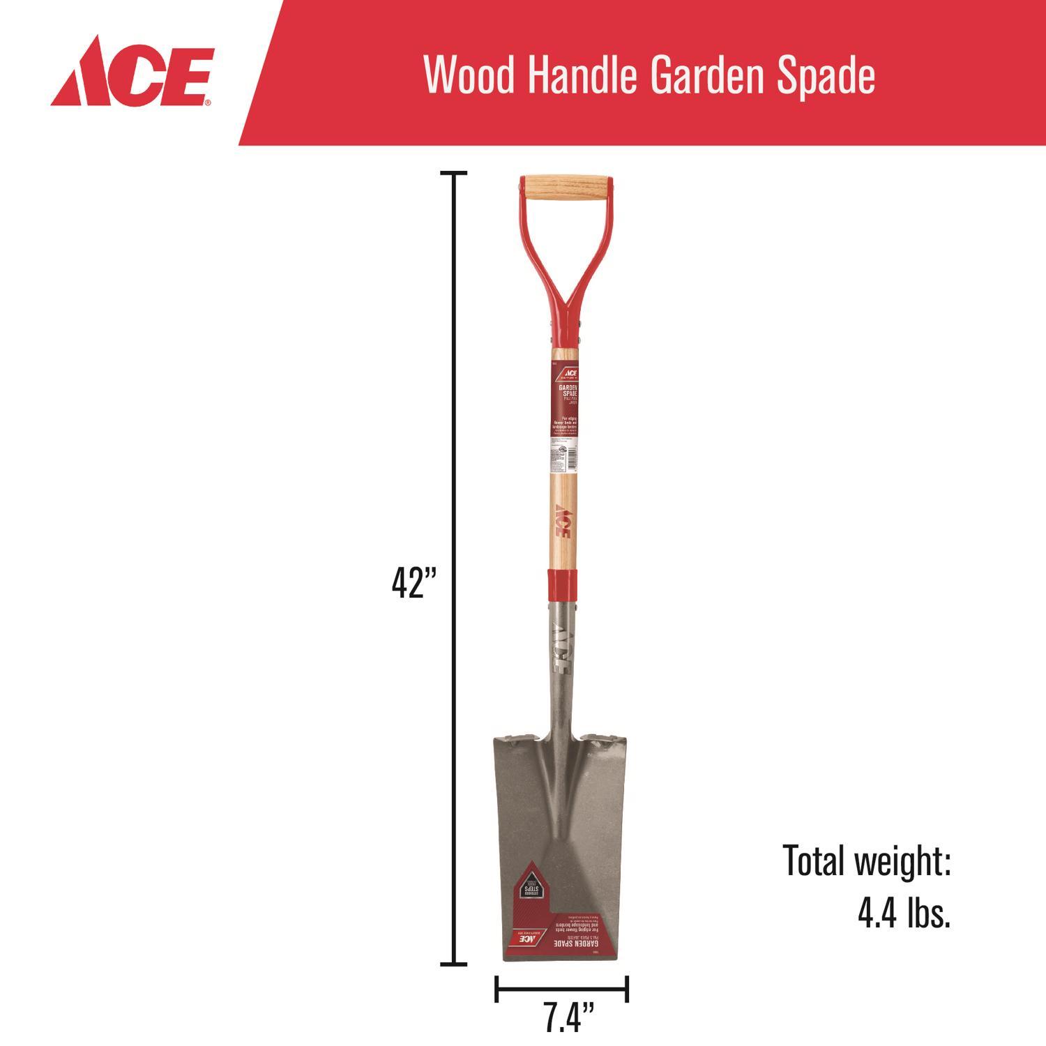 Ace 41.5 in. Steel Garden Spade Wood Handle