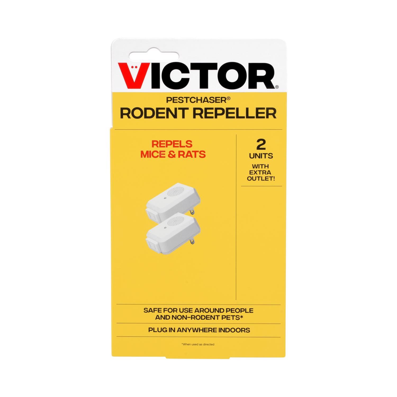 Victor PestChaser Plug-In Electronic Pest Repeller For Rodents 2 pk