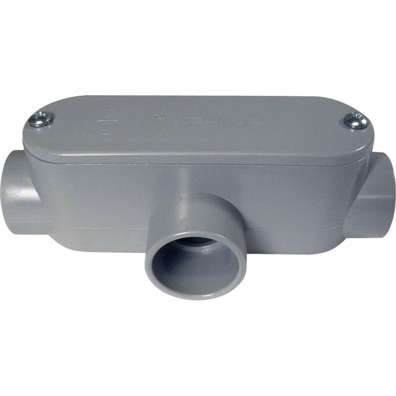 Cantex 1 in. D PVC Conduit Body For PVC 1 pk