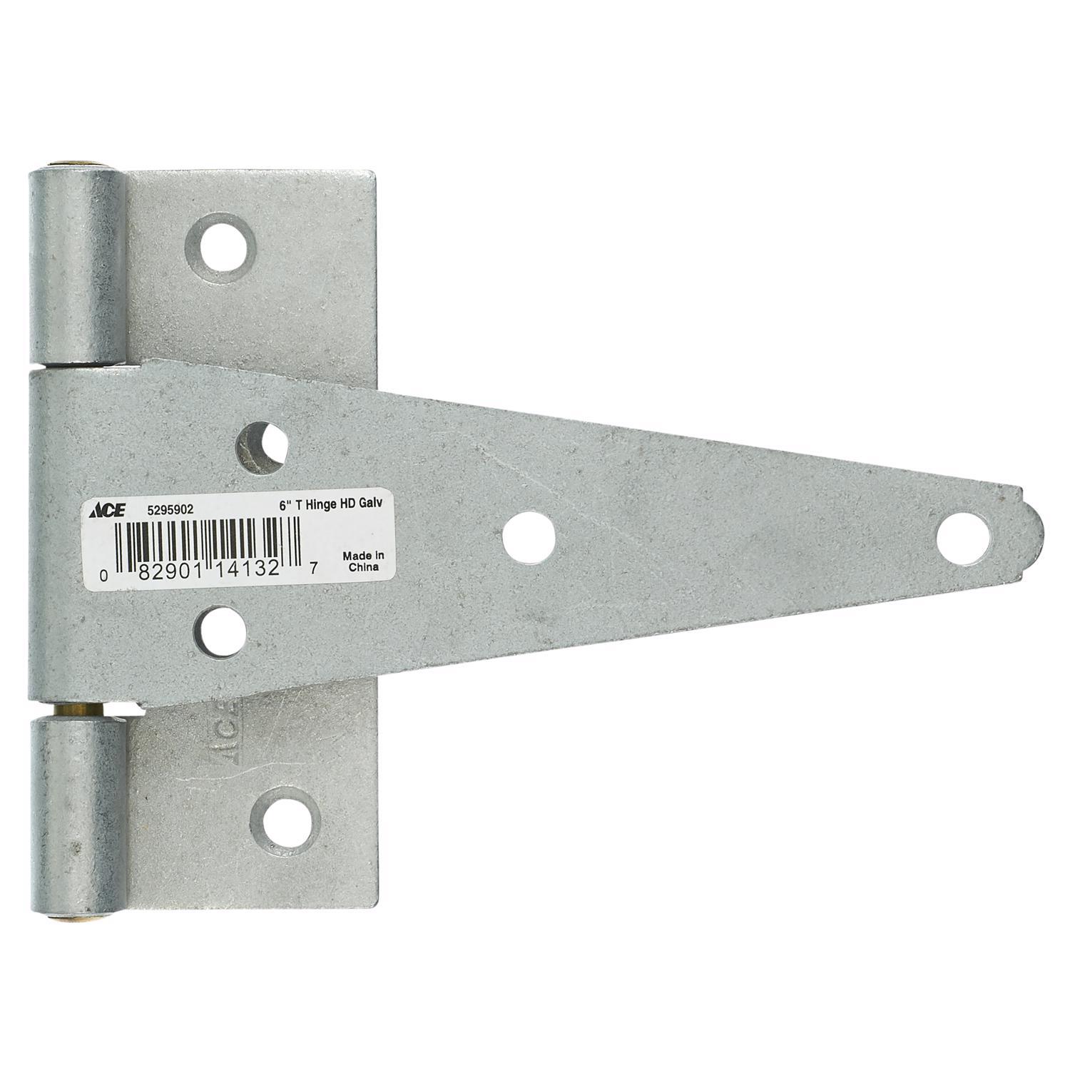 Ace 6 in. L Galvanized Heavy Duty T Hinge 1 pk