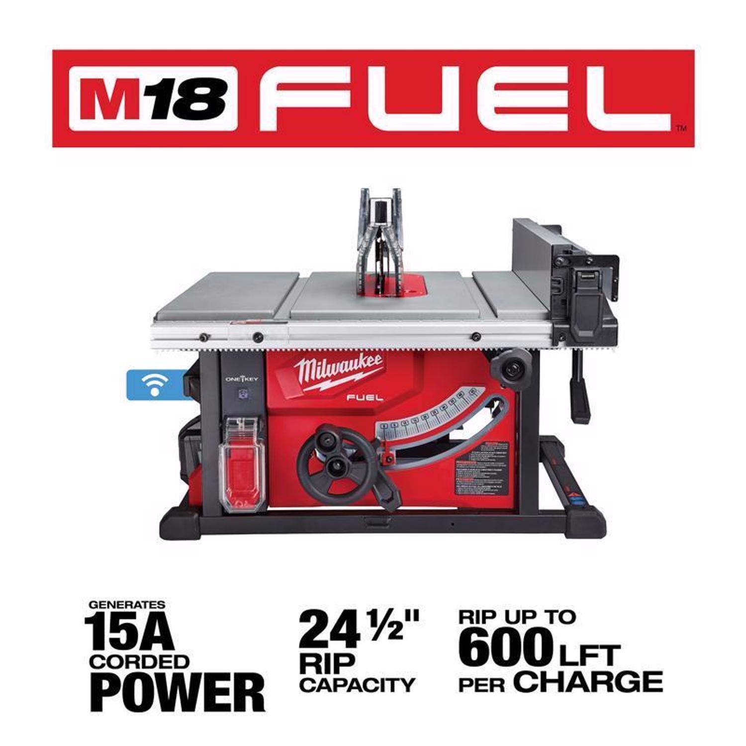 Milwaukee M18 FUEL Cordless 8-1/4 in. Table Saw Kit (Battery & Charger)