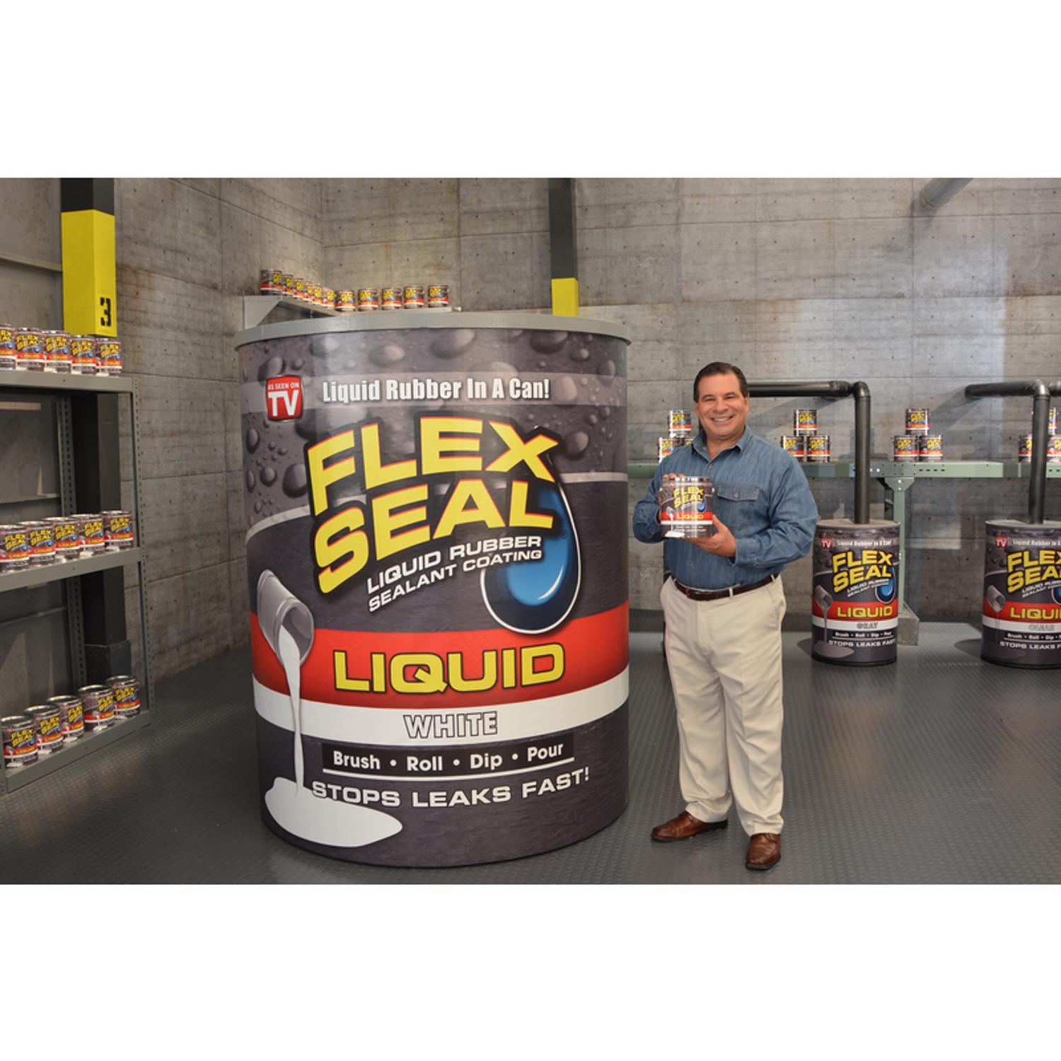Flex Seal Family of Products Flex Seal White Liquid Rubber Sealant Coating 16 oz