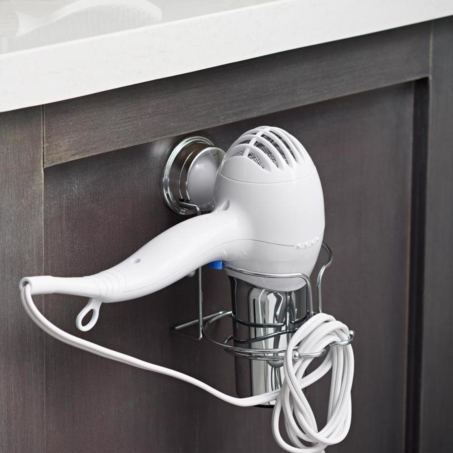 Better Living Stick N Lock Plus 6.1 in. H X 5.91 in. W X 3.94 in. L Hair Dryer Holder