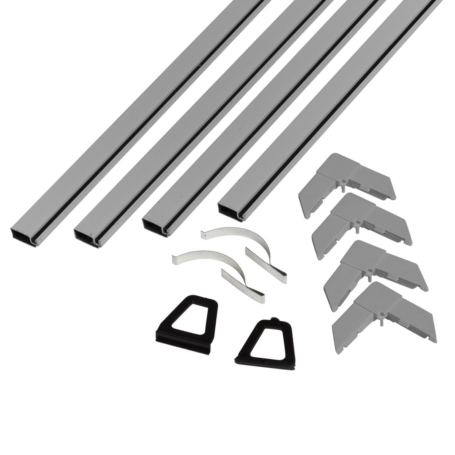 Phifer Mill Gray Aluminum 5/16 in. W X 48 in. L Screen Frame Kit 12 pk