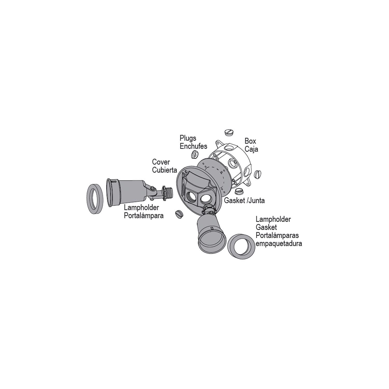 Sigma Engineered Solutions Switch Controlled Gray Lamp Holder Kit Hardwired