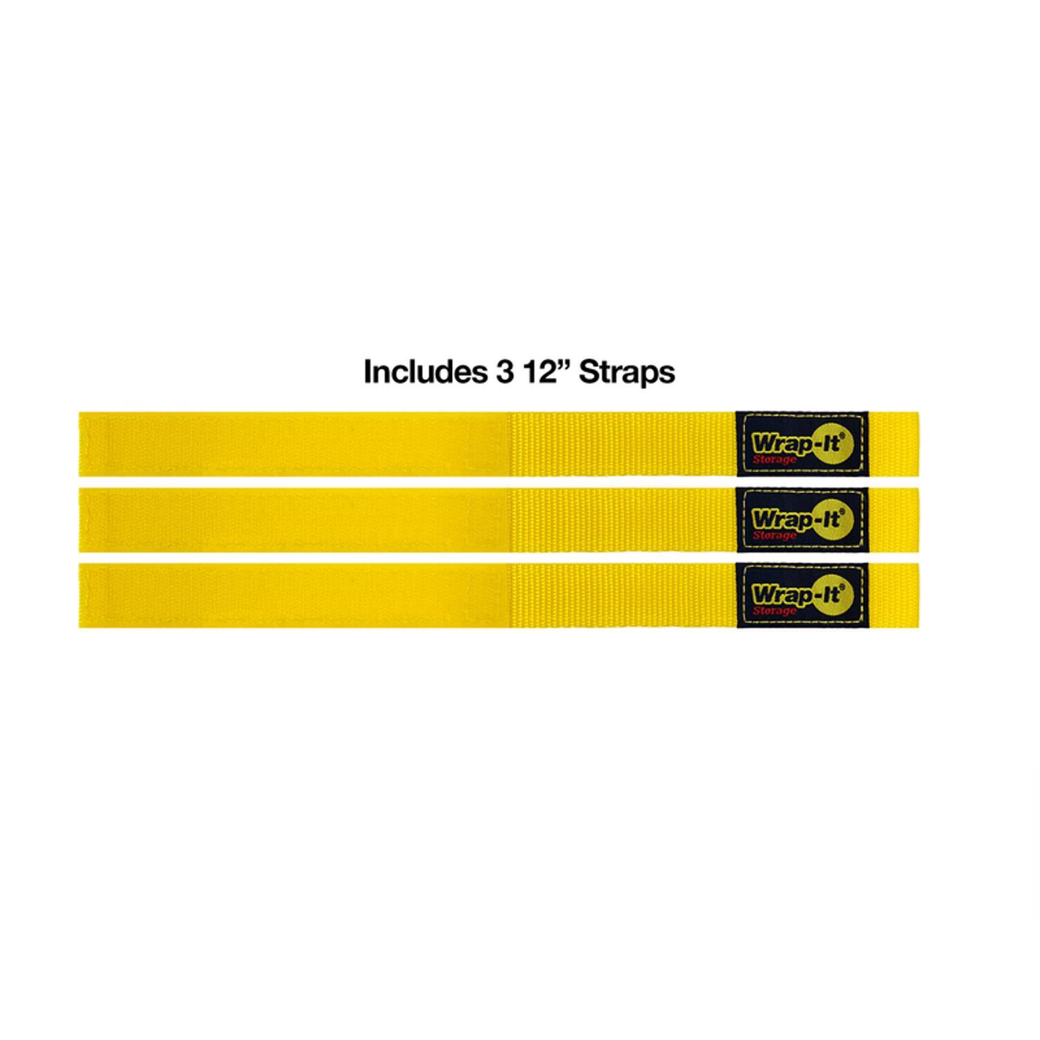 Wrap-It Quick Straps 12 in. L Yellow Polypropylene Cable Wrap