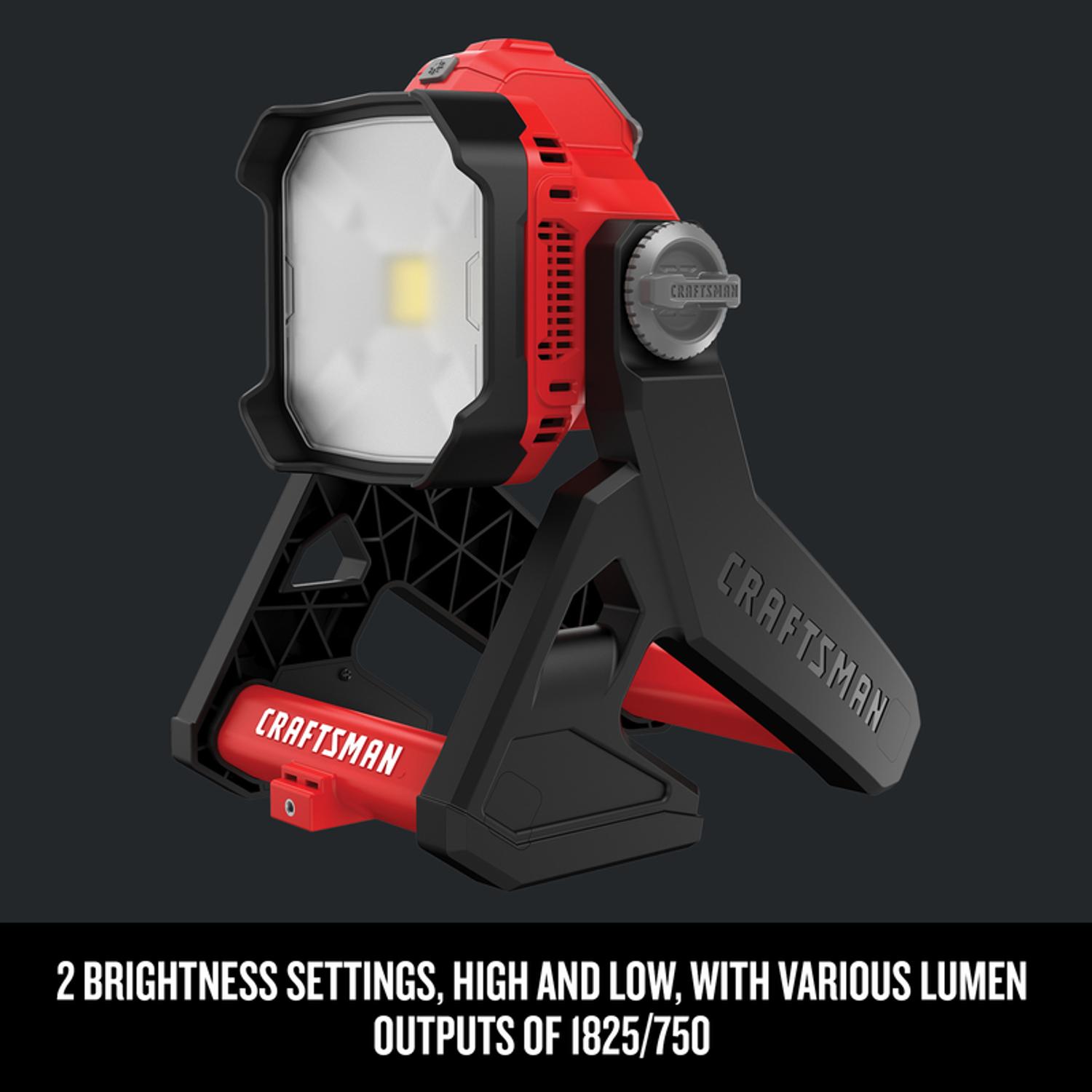 Craftsman V20 1825 lm LED Battery Stand (H or Scissor) Work Light