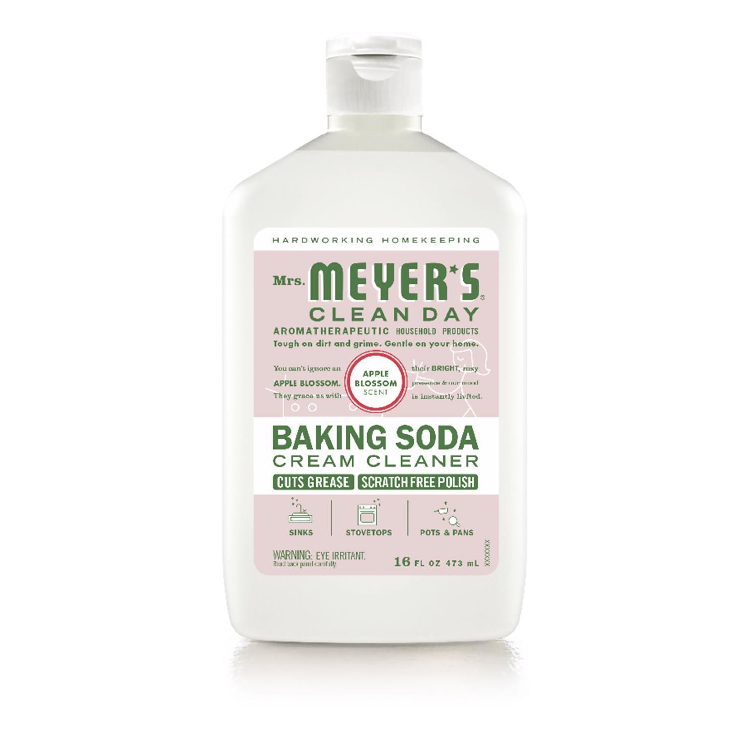 Mrs. Meyer's Clean Day Apple Blossom Scent Baking Soda Cleaner Cream 16 oz