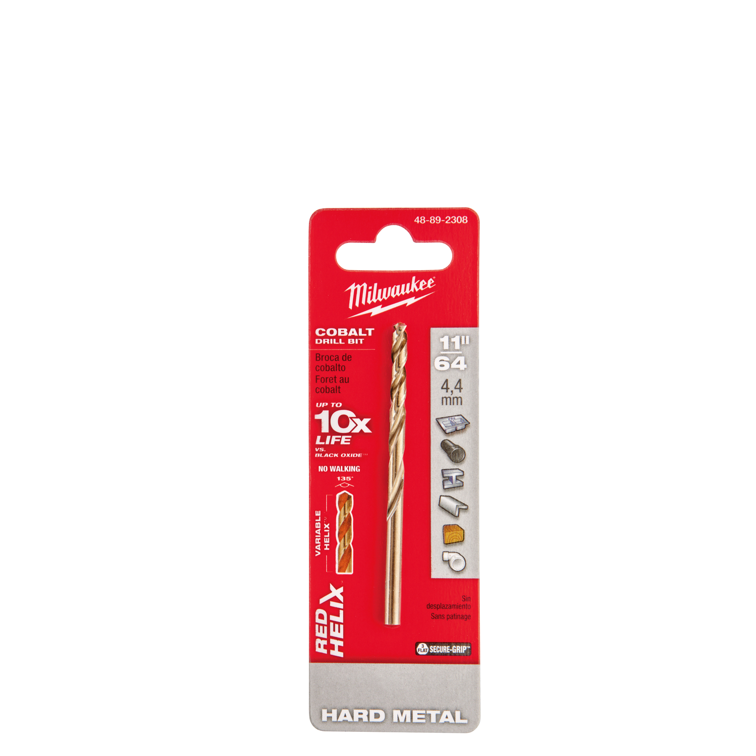Milwaukee Red Helix 11/64 in. X 3-5/16 in. L Steel Thunderbolt Drill Bit 1 pc